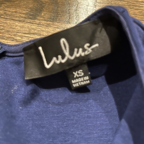 LULUS DARK BLUE DRESS - Picture 3 of 3